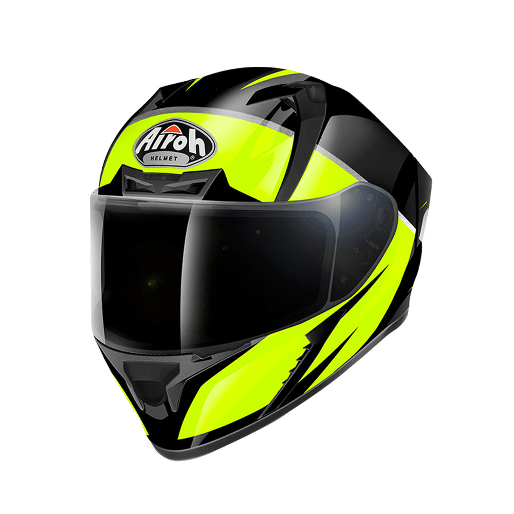 New Airoh Valor Lightweight Helmet- Eclipse Yellow - X-Large