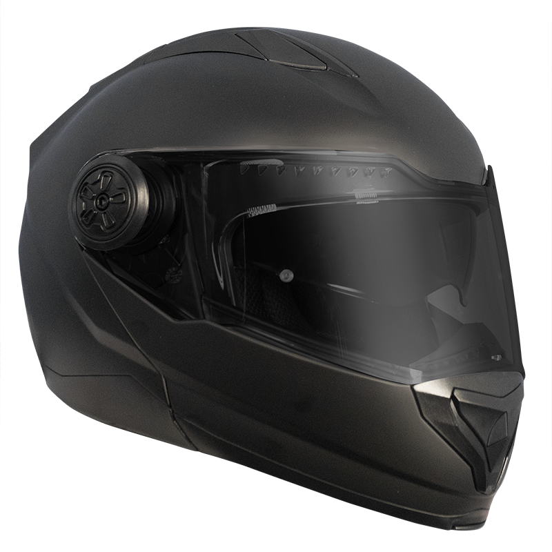 RXT 909 Flip-Up Motorcycle Helmet - Matt Black - Small