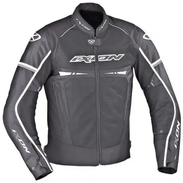 Ixon Pitrace Motorcycle Jacket  - Black/White X-Large