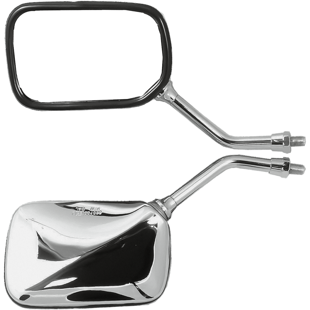 MCS Motorcycle Rectangular Cruiser Mirror L/H Chrome