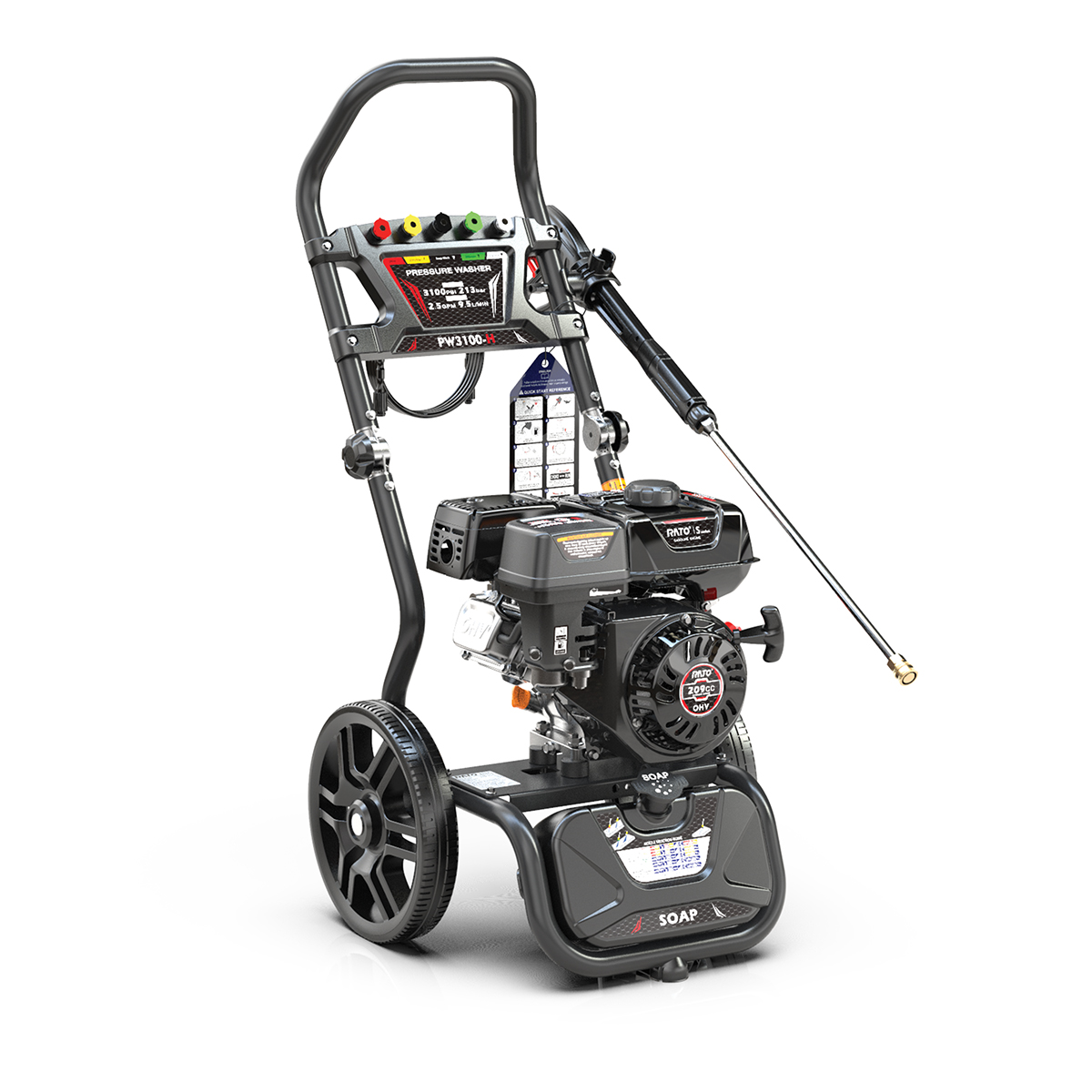 Rato Pressure Washer PW3100-H (2600-2700 PSI)