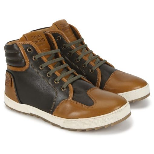 Royal Enfield Contrast Retro Riding Sneakers Olive Tan EU42 UK 8