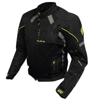 Rjays  Octane III Ladies Motorcycle Textile Jacket - Black Hi-Viz - Small