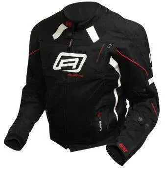 Rjays  Octane III Ladies Motorcycle Textile Jacket - Black/White/Red 2X-Large