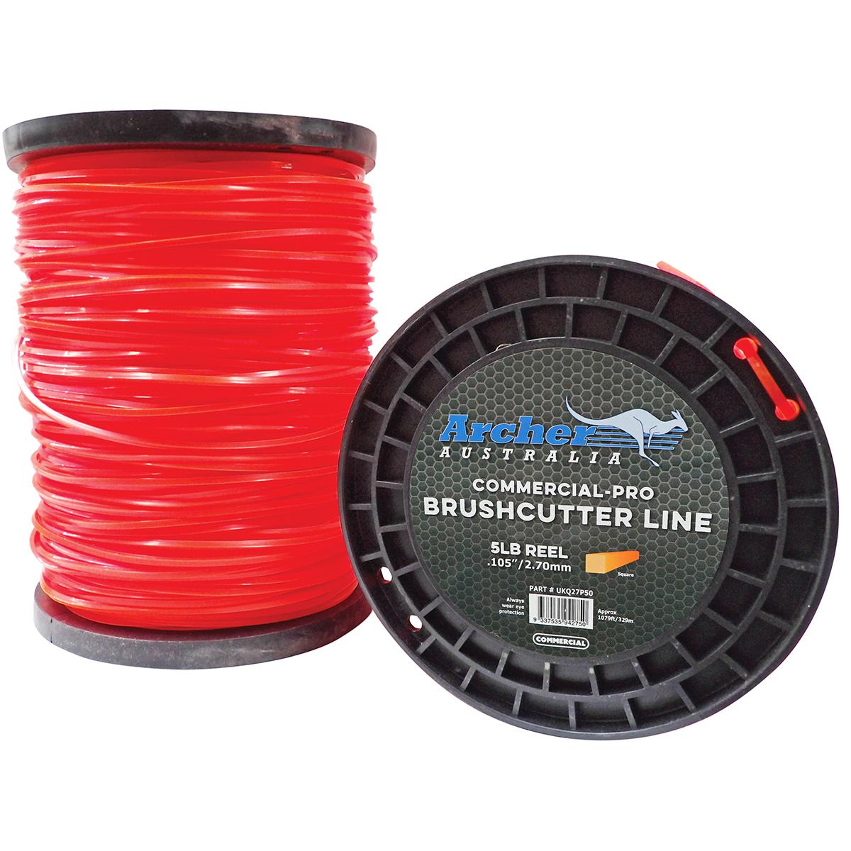 Archer Commercial-Pro Square Nylon Line - 2.70mm/.105" - 5lb Reel