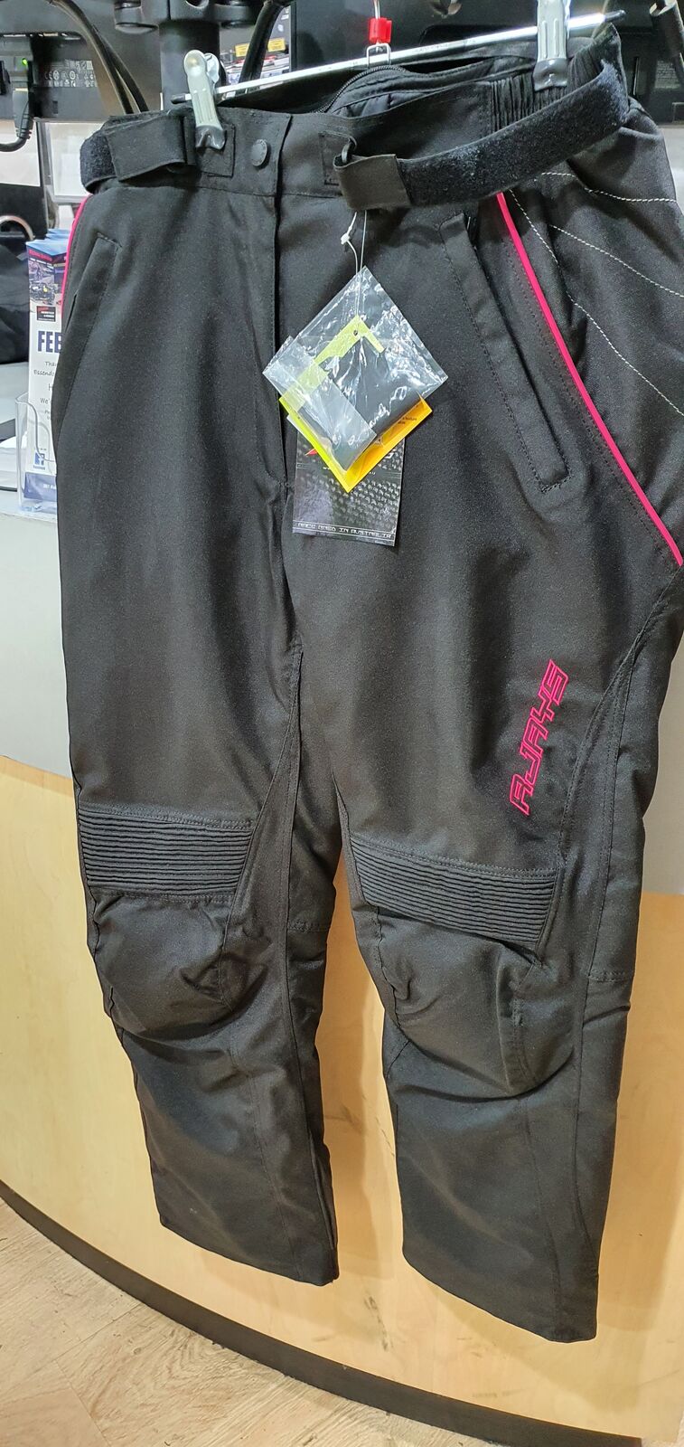 Rjays Voyager 3 Ladies Motorcycle Pant - Black /Pink - Large