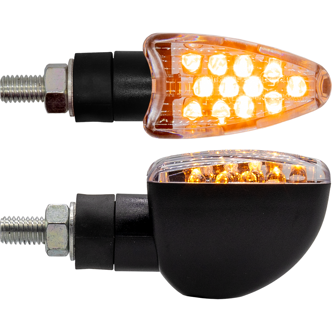 ARROWHEAD LED IND AMBER LIGHT CLEAR LENS (PAIR)
