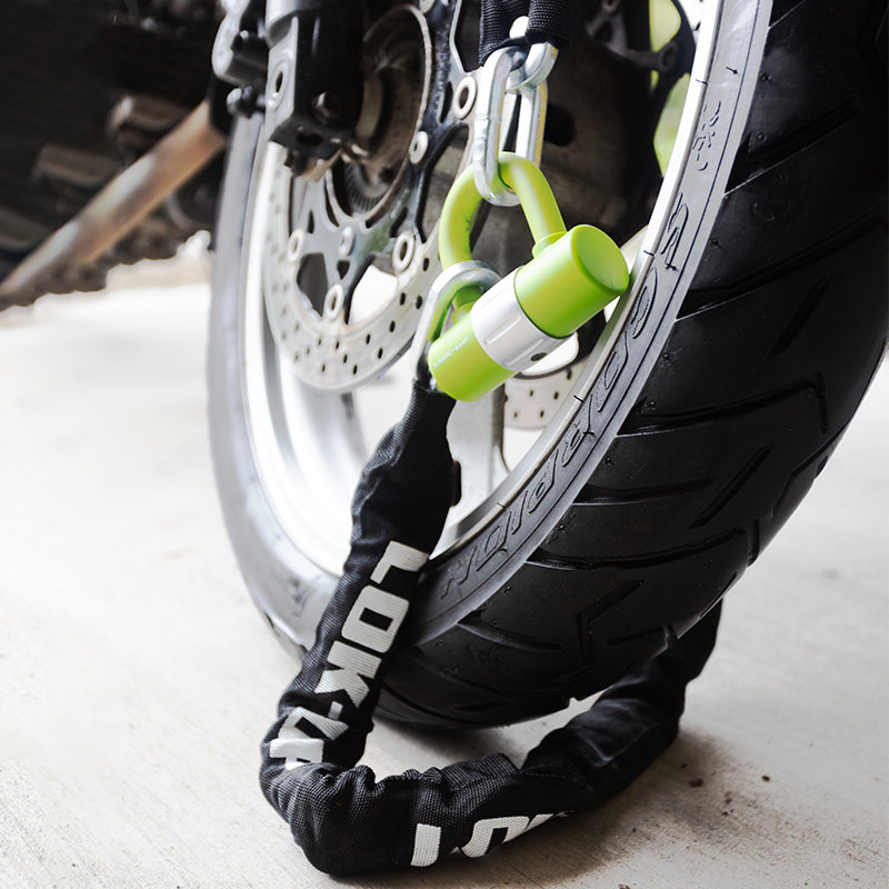 Lok-Up Heavy Duty U-Lock Fluro Green